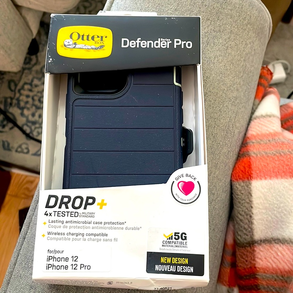 Otterbox phone case. Defender pro series, DROP+. For iPhone 12, iPhone 12 Pro